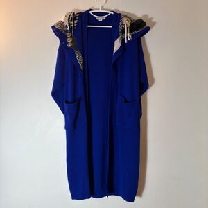 Vintage 80s Statement‎ Cardigan Embellished Knit Made in USA Size Small